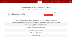 Desktop Screenshot of bexarvoterinfo.com