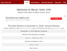 Tablet Screenshot of bexarvoterinfo.com